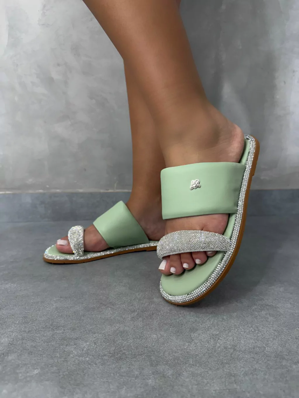 RASTEIRINHA CRYSTAL CHIC - VERDE MENTA