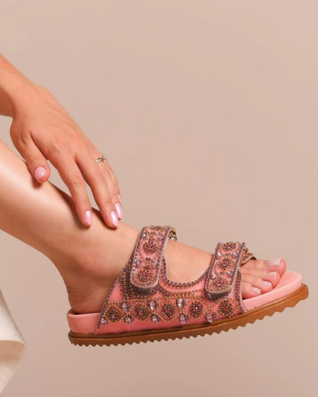 BIRKEN PEDRARIA VELCRO LR - ROSA