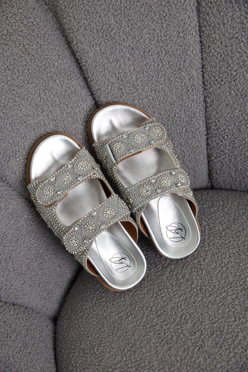 BIRKEN PEDRARIA VELCRO LR - PRATA