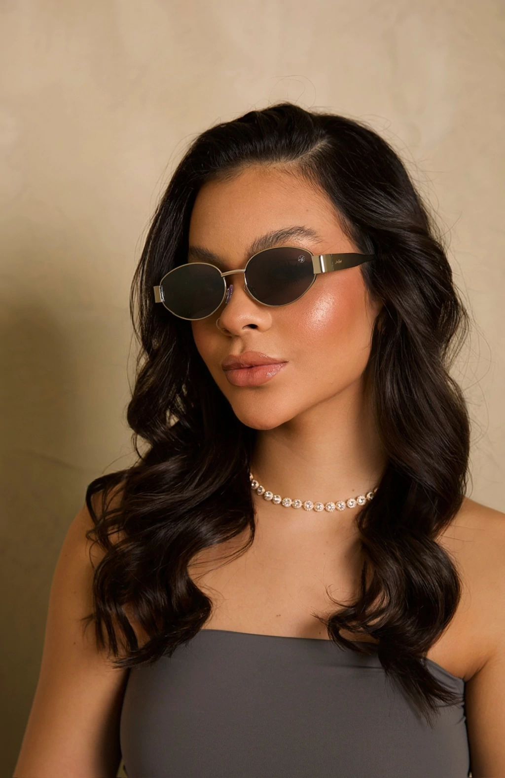 Óculos 109 LR - DOURADO COM MARROM