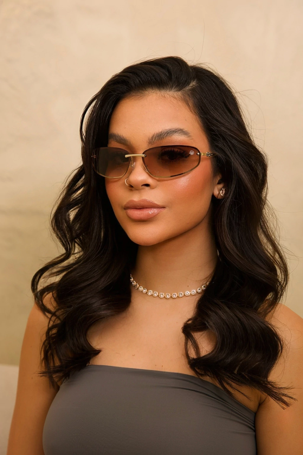 Óculos 108 LR - MARROM MESCLADO