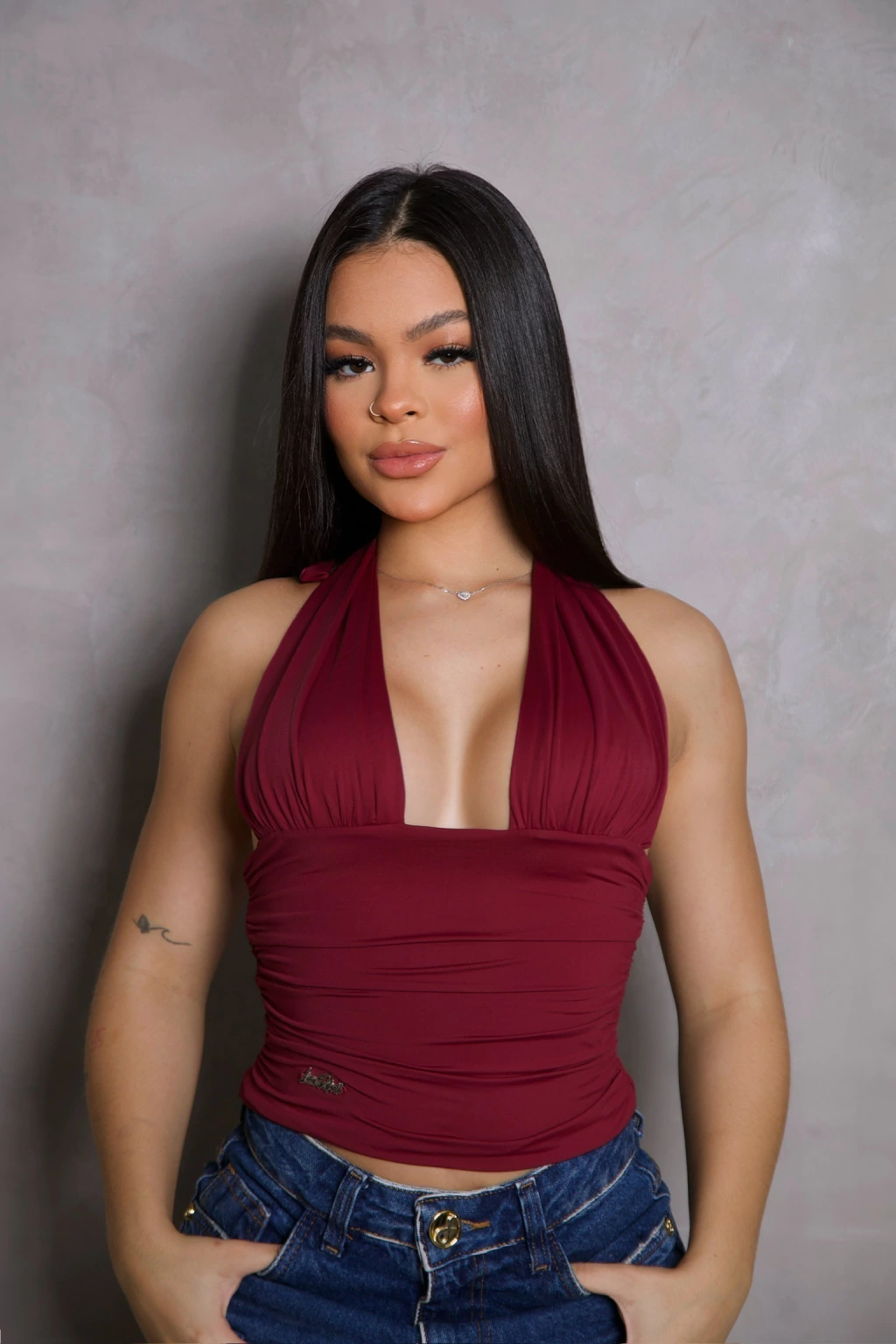 Blusa Amarração LR - VINHO