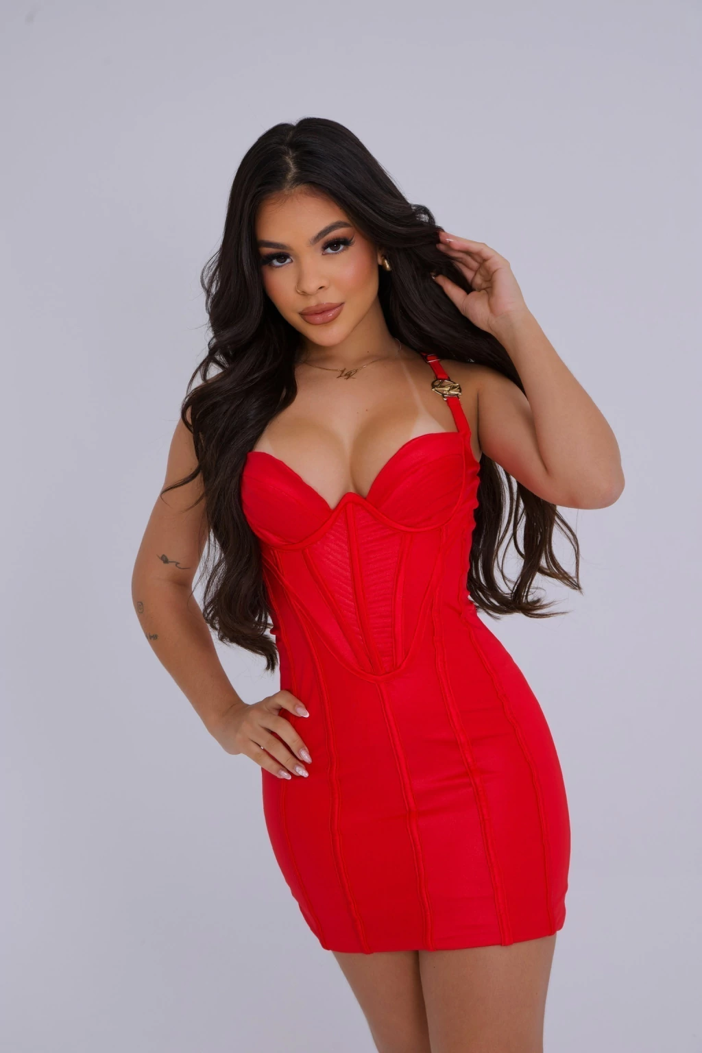 Vestido Medalha Karamba - VERMELHO