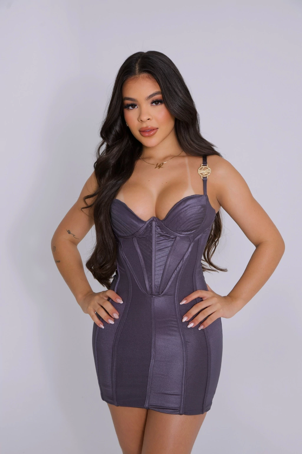 Vestido Medalha Karamba - CINZA