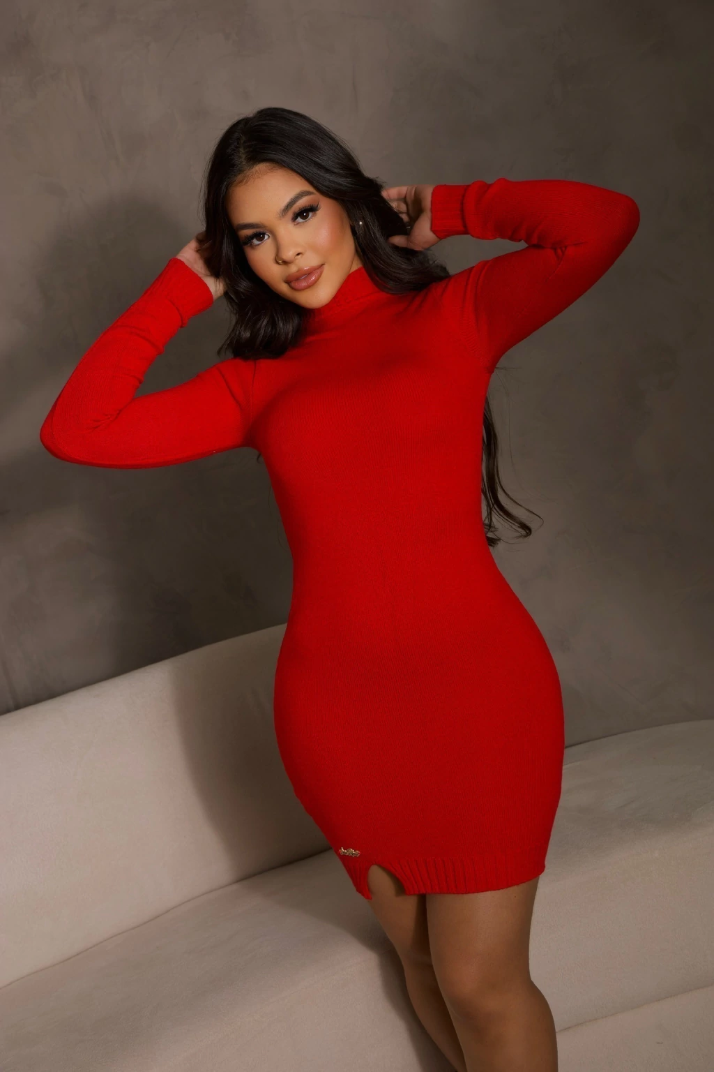 Vestido Tricot LR - VERMELHO