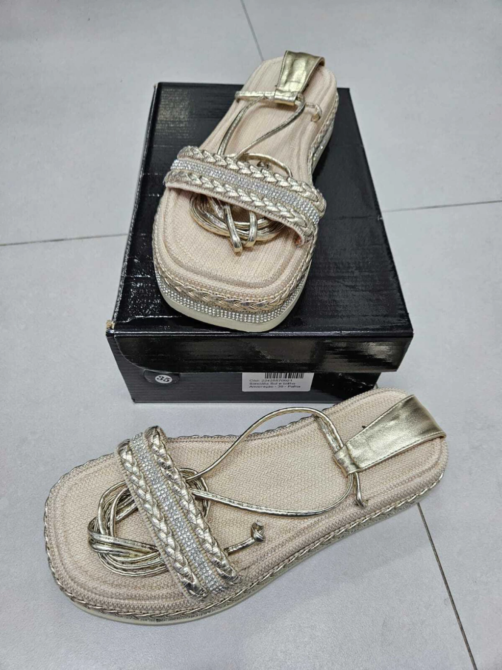 Sandália Sol e brilho Amarração